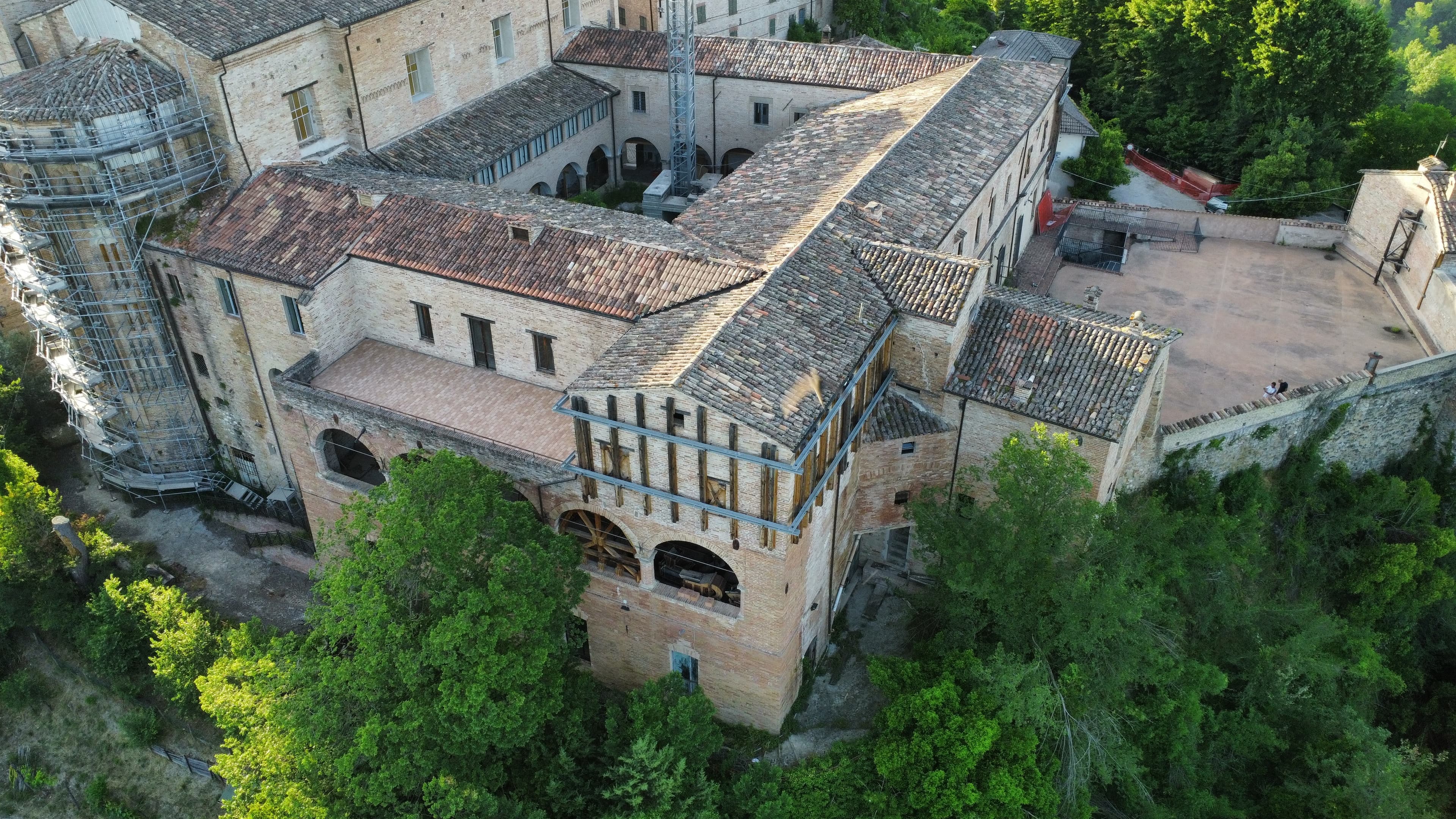 Chiostro di San Francesco ad Amandola, intervento di miglioramento sismico